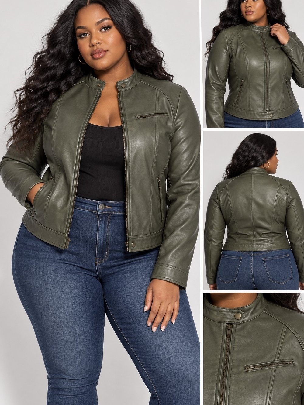 WHET BLU BOMBER 100% LAMBSKIN LEATHER JACKET - Sz 4x Best Fit 2x